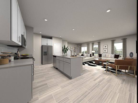 Great room of the Camden