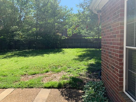 Large fenced backyard