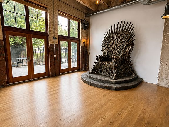Large enough for the King of Westeros, ruler of the Andals, the Rhoynar, and the First Men, Lord of the Seven Kingdoms, Protector of the Realm to install Iron Throne.