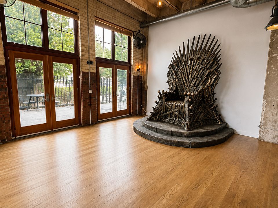 Large enough for the King of Westeros, ruler of the Andals, the Rhoynar, and the First Men, Lord of the Seven Kingdoms, Protector of the Realm to install Iron Throne.