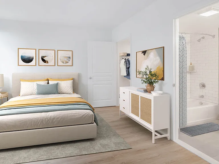 Bedroom with Hard Surface Flooring