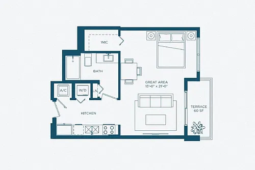 Floor plan Bayview - South Tower