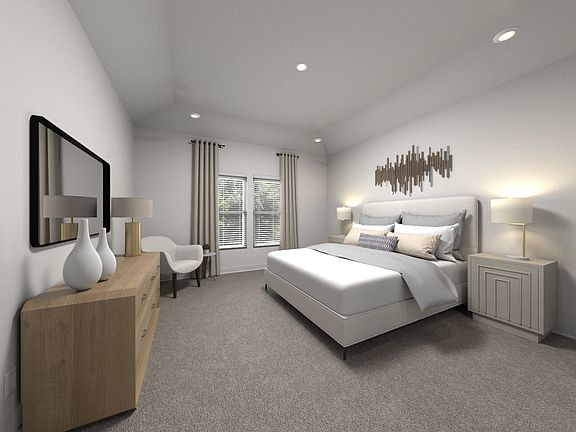 Virtually Staged Primary Suite