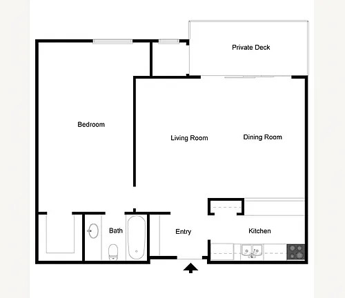 Floor plan 1 Bed 1 Bath September 1st