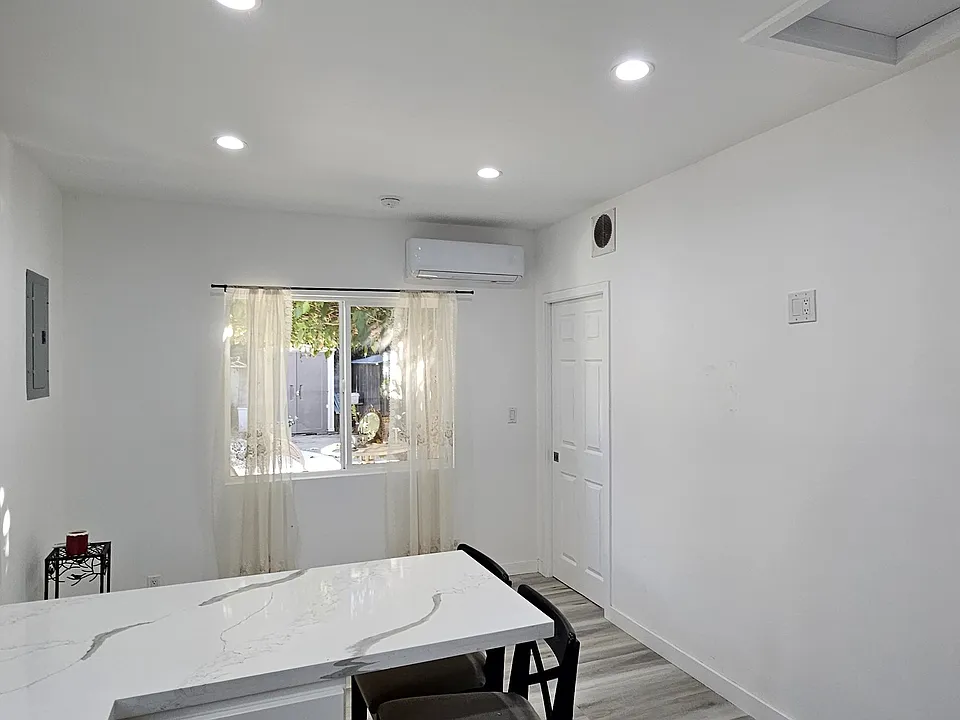 Living area with big window
