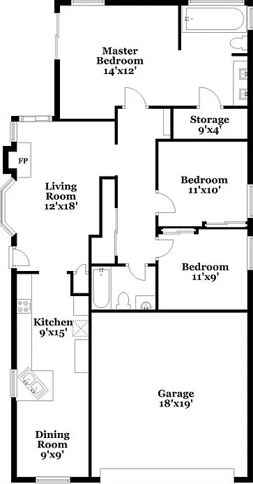 3 bed, 2.0 bath, 1265 sqft, $2,055 — Photo 2