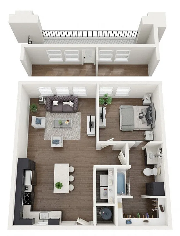 Floor plan 1B-B