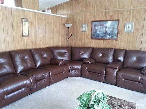 Sectional with 4 Recliners!