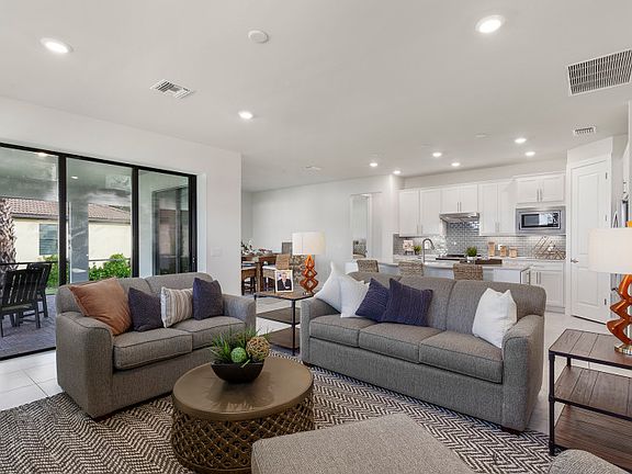 Model Representation Open floor plan with connected living spaces
