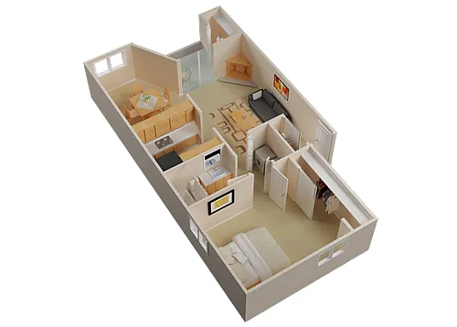 Floor plan Bristol Short Term Lease
