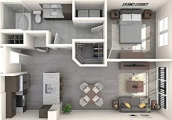 1 Bedroom 1 Bath 1 Bedroom 1 Bath