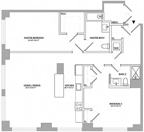 Floor plan 2 Bed/2 Bath-03