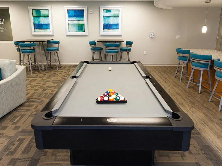 Pool Table at Club Room