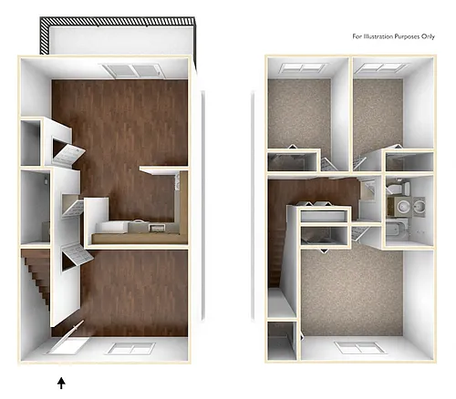 Floor plan 3 Bedroom Townhouse
