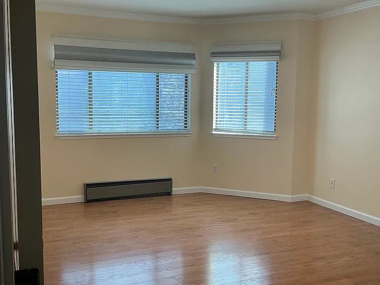 Master bedroom facing back courtyard