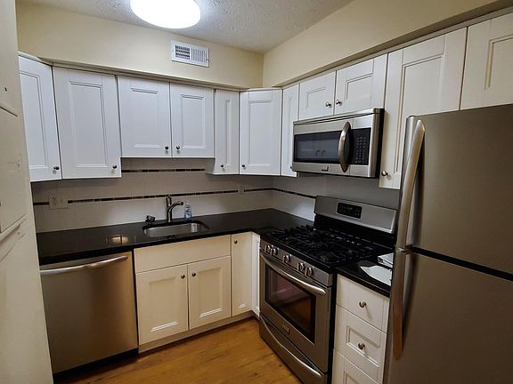 Kitchen with SS appliances