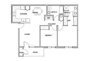Floor plan 2X2