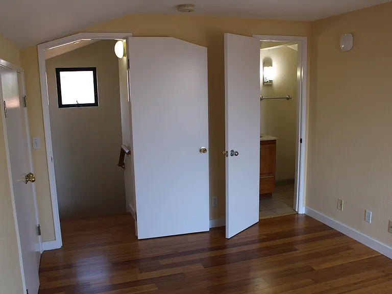 One bedroom and bathroom up stairs