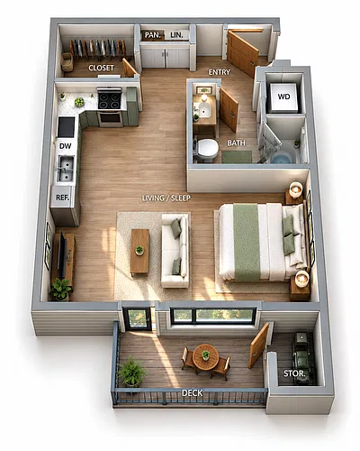 Floor plan Studio