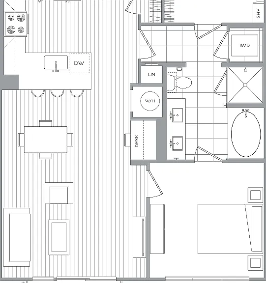 1 Bedroom / 1 Bath 1 Bedroom / 1 Bath
