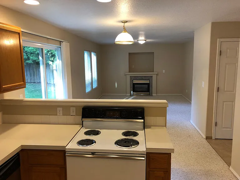 open kitchen-family room