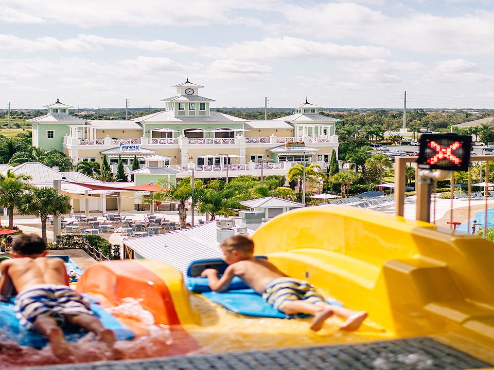 60-foot water slides available for residents