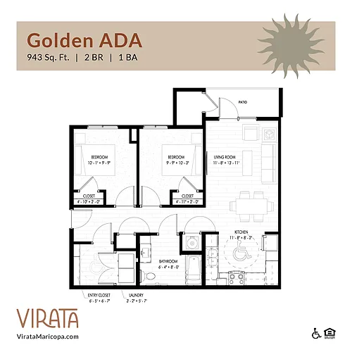 Floor plan Golden ADA