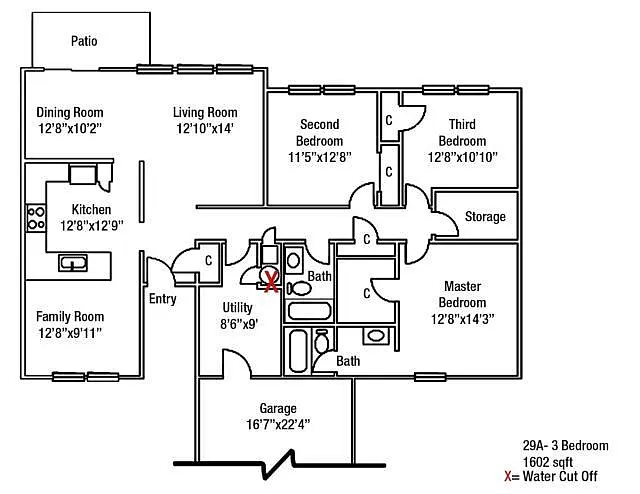 Floor plan JENL 3 Bedroom