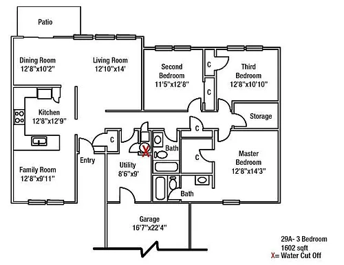 Floor plan JENL 3 Bedroom