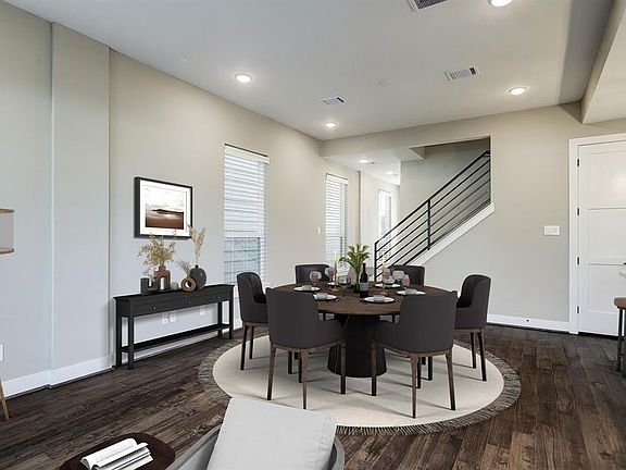 Virtually Staged - This is currently setup as the dining area but could also be used as the living area.