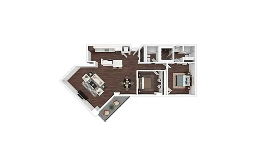 Floor plan B21 - Renovated