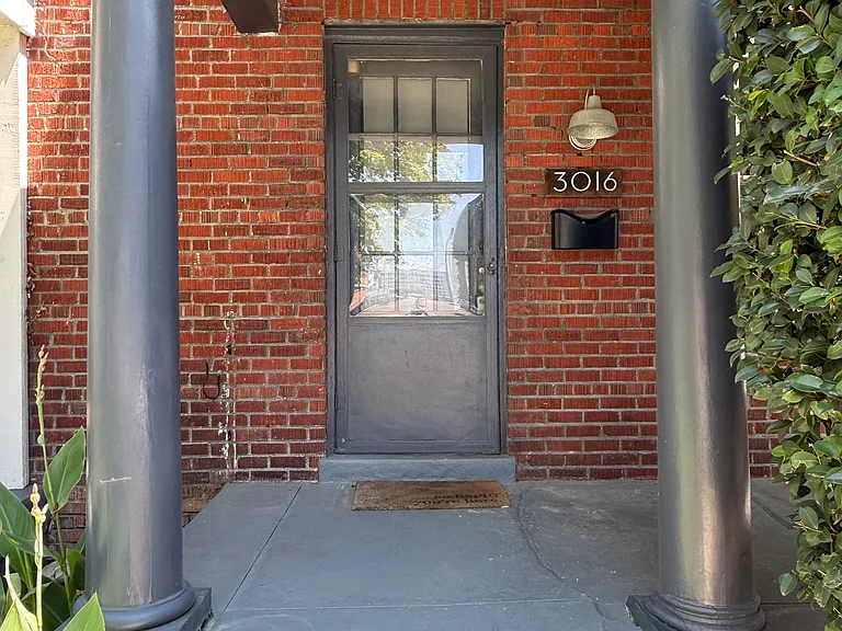 Inviting covered front porch.