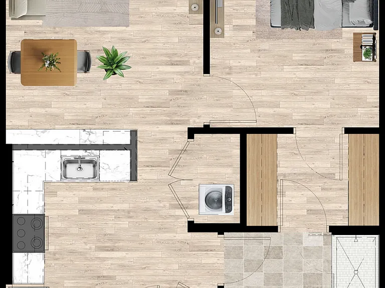 A15 - One Bedroom A15 - One Bedroom
