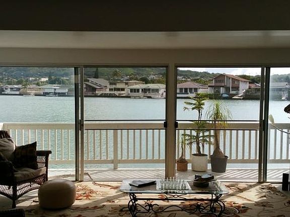 Unit sits on the water