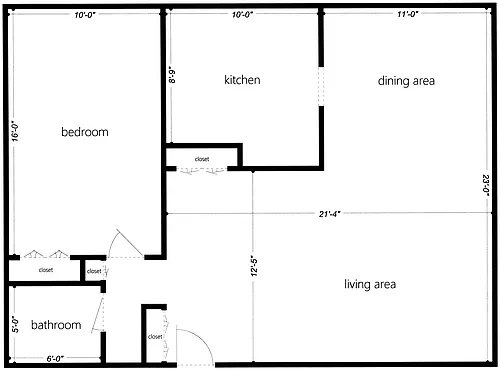 Floor plan 600 S Highland