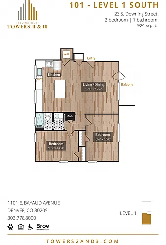 Floor plan 23 S. Downing- 1st Floor