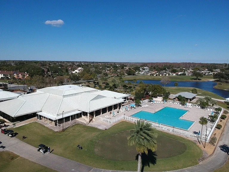 Main Community pool with restaurant