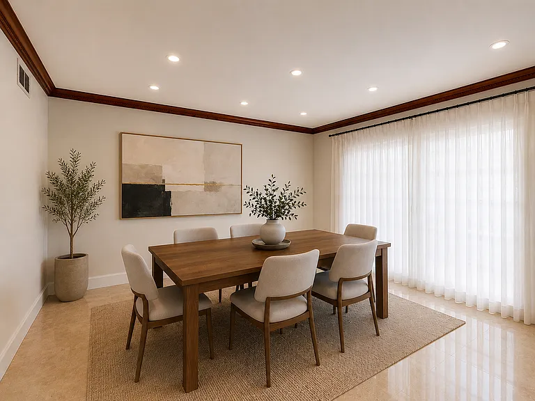 Dinning area - Virtually staged