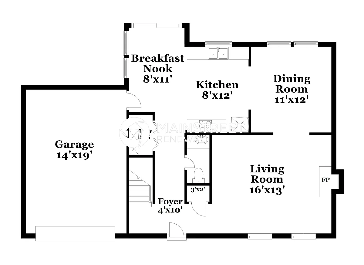 Floor Plan - 828 Penncross Dr