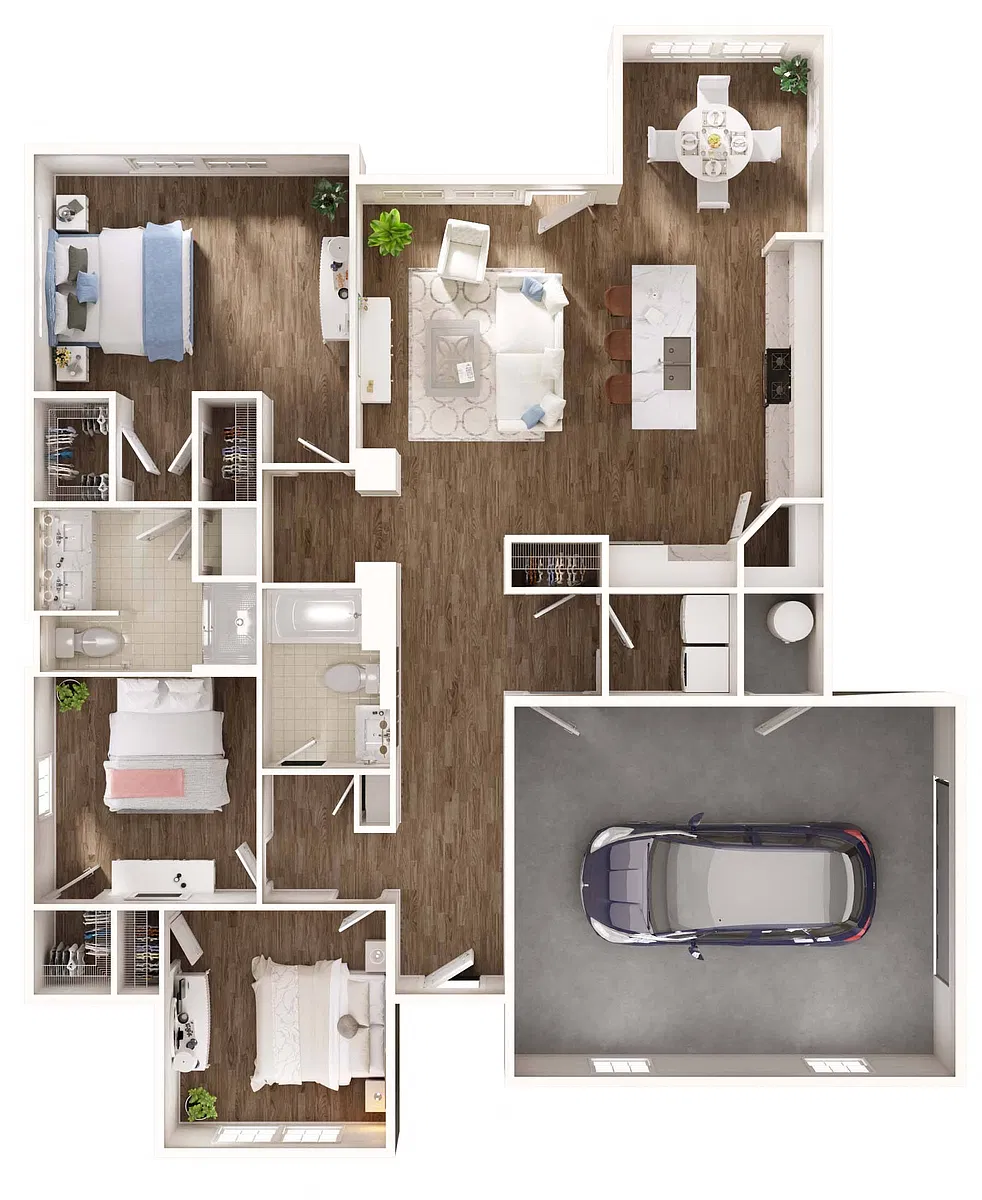 Floor plan Cottage - 1 Story