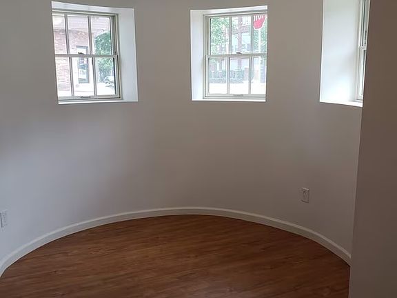 Living room with four windows.