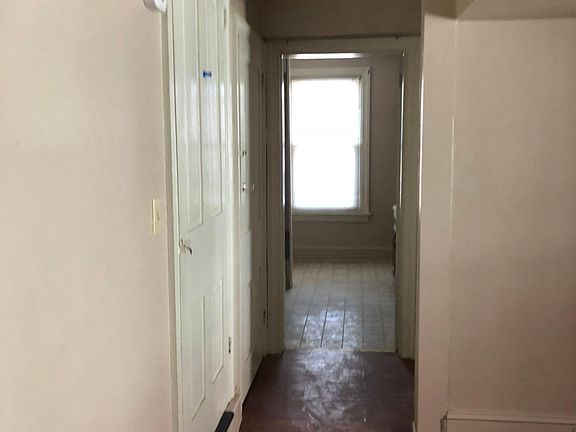 Hall to kitchen and bathroom