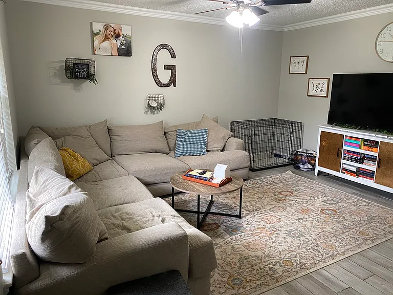 Living room from front door