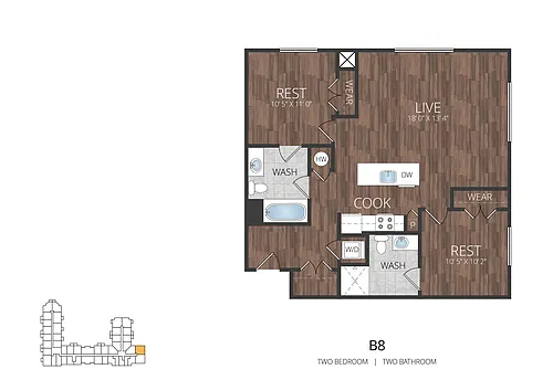Floor plan B8