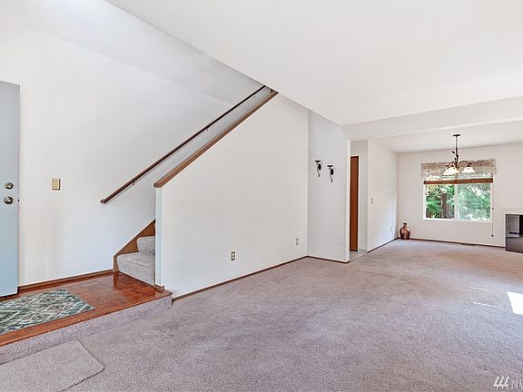 Living room and dining room