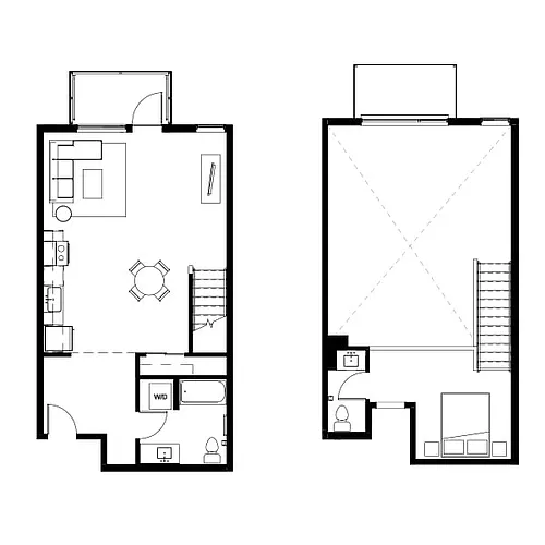 Floor plan Studio Loft 11
