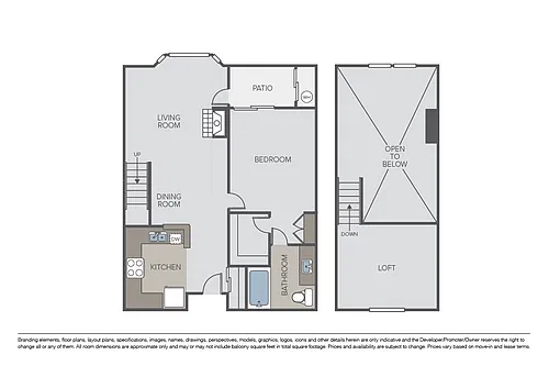Floor plan Bellini Loft