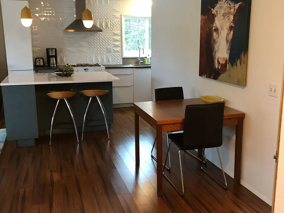 Kitchen and dining area