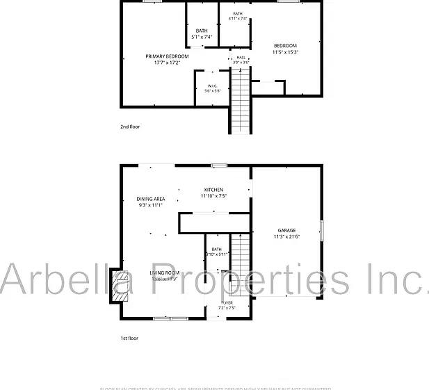 2 bed, 2.5 bath, 1195 sqft, $1,700 — Photo 2