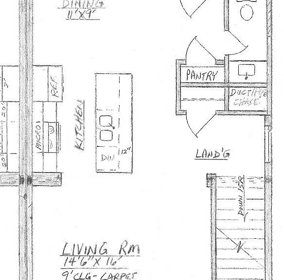 1st Floor Main Living area is "Open Living" from front to the back with Powder Bath